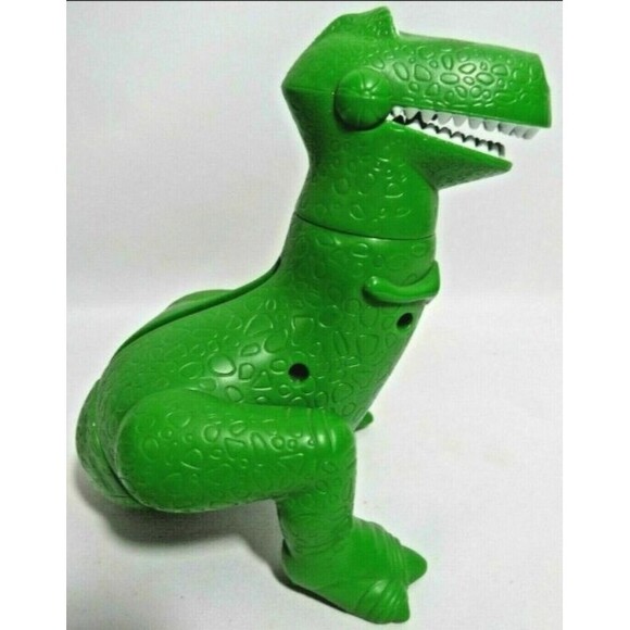 McDonald's Disney Toy Story Dinosaur Rex Candy Dispenser Green 6" 1999 Toy Gift - Picture 3 of 5